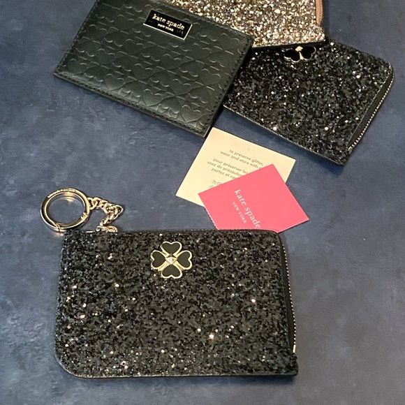 Kate Spade Odette Black Rock Candy Card Holder Fob - Picture 5 of 5